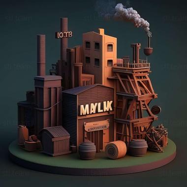 3D model Factory Town game (STL)